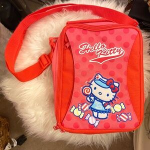 Vintage Hello Kitty Retro Sanrio Stylish Pink Insulated Lunch Bag for Adults
